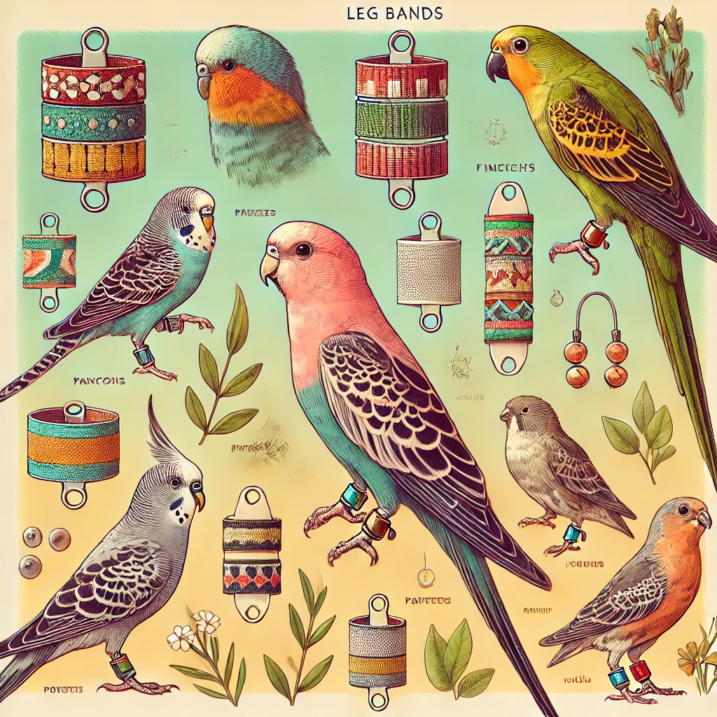 Leg bands for birds