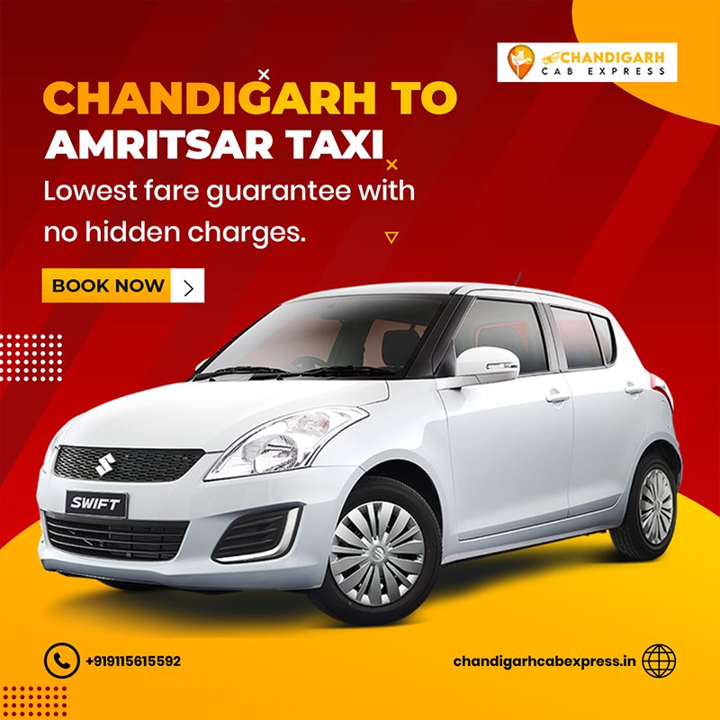 Chandigarh to Amritsar Taxi Services
