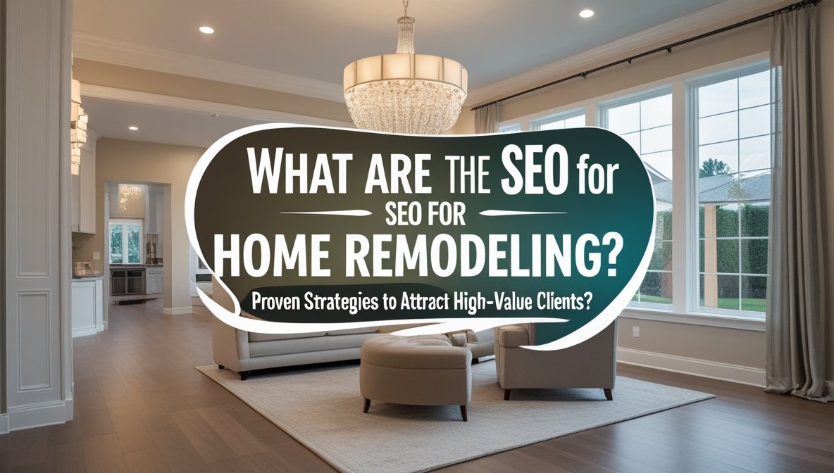 SEO for Home Remodeling Proven Strategies to Attract High-Value Clients